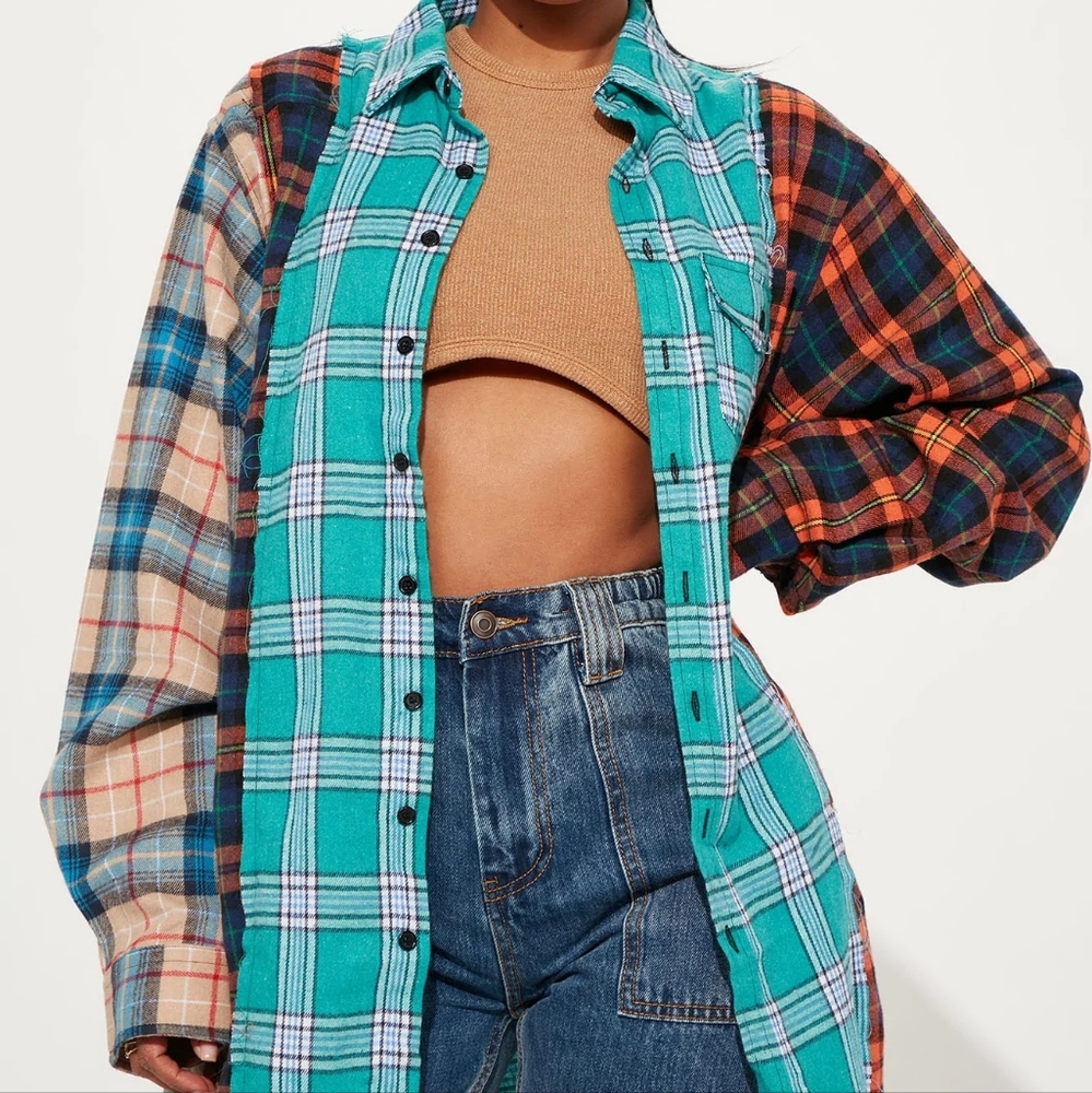 Fashion Nova Flannel Tunic